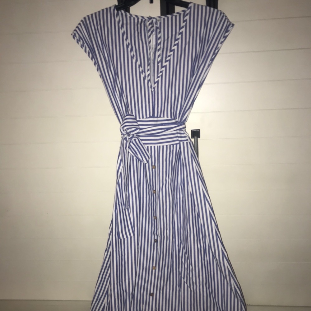 Blue stripped dress